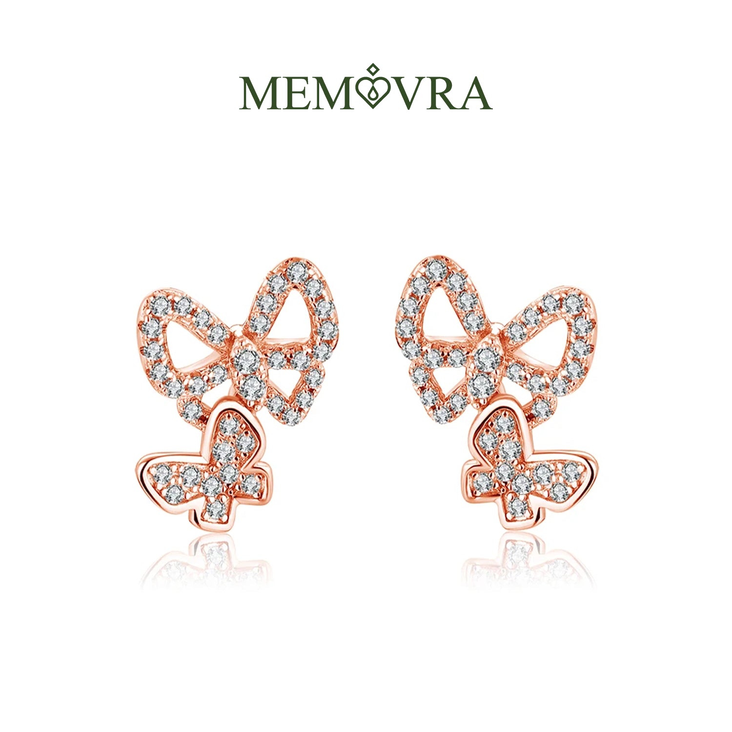 Enchanted Butterfly Moissanite Stud Earrings